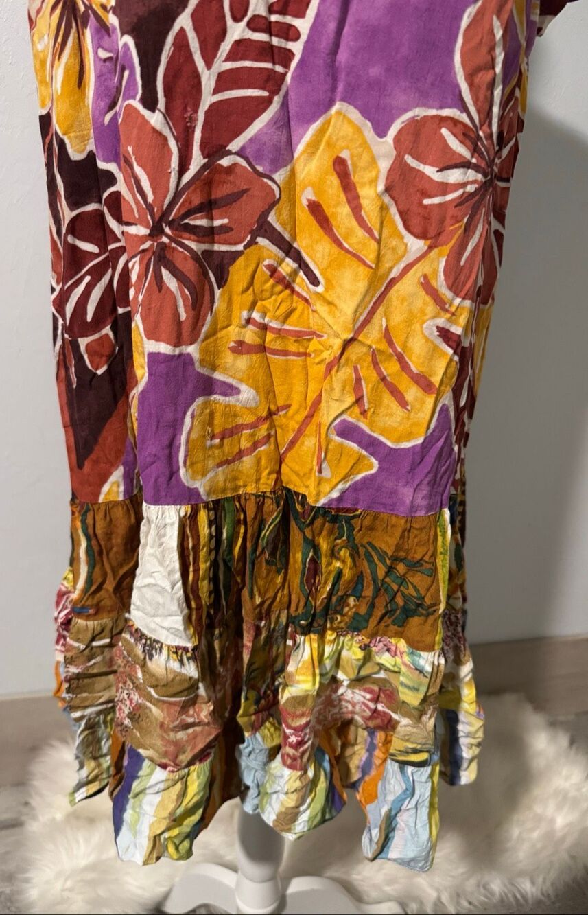 Jams World tropical print dress XL - Picture 6 of 7